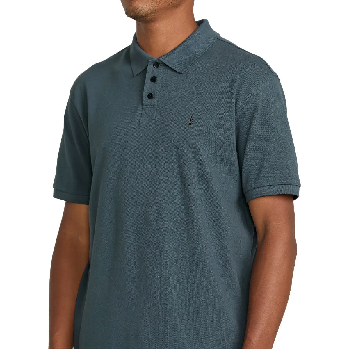 Volcom Sitestone Polo Shirt - Dark Slate Tall friendly All-Weather Ready