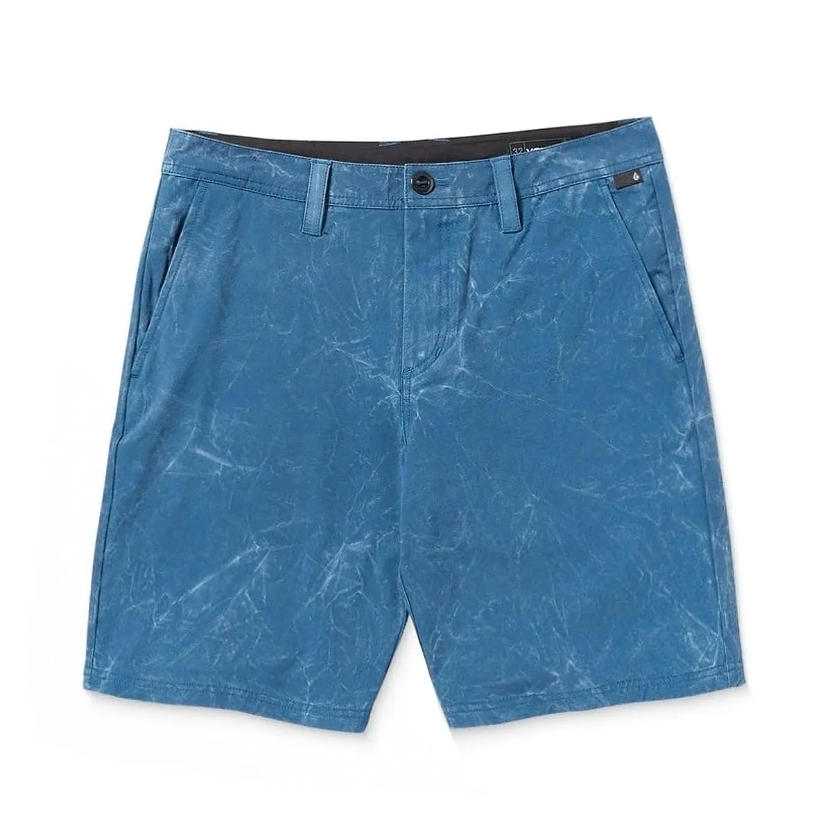 Volcom Stone Faded Hybrid 19 Shorts - Deep Blue Hidden Storage Compartment Ultra Soft Touch