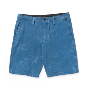 Volcom Stone Faded Hybrid 19 Shorts - Deep Blue Hidden Storage Compartment Ultra Soft Touch