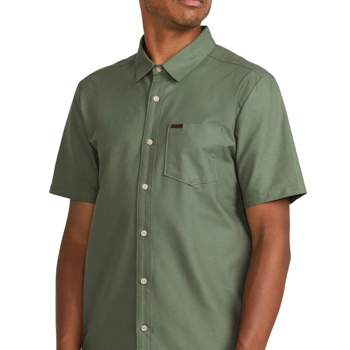 All-day Comfort handmade touch Volcom Veeco Oxford Shirt - Light Olive