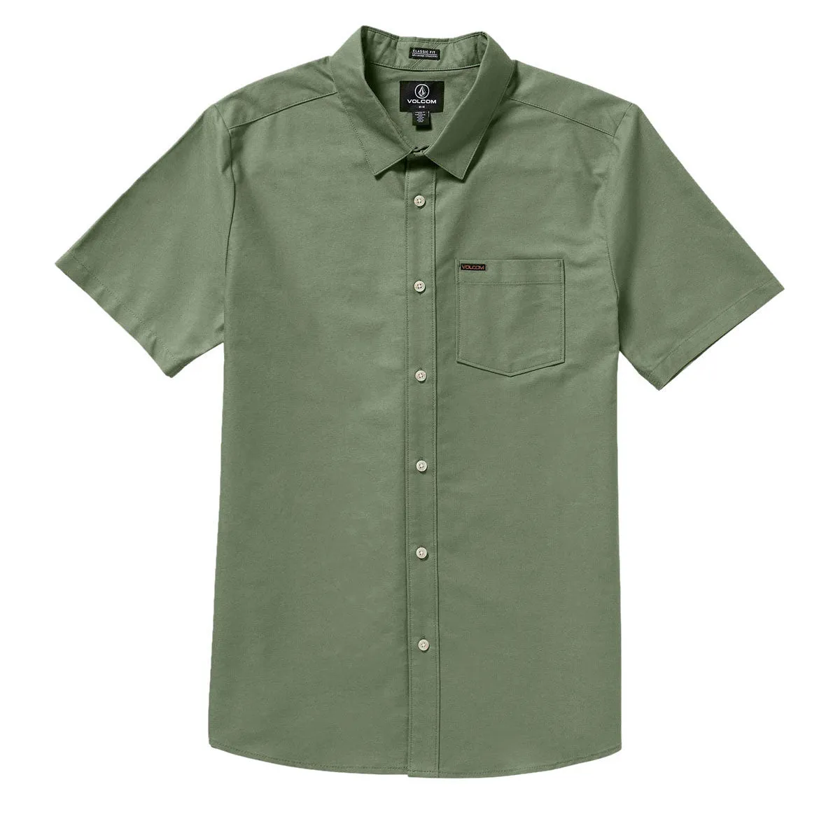 hypoallergenic material Volcom Veeco Oxford Shirt - Light Olive