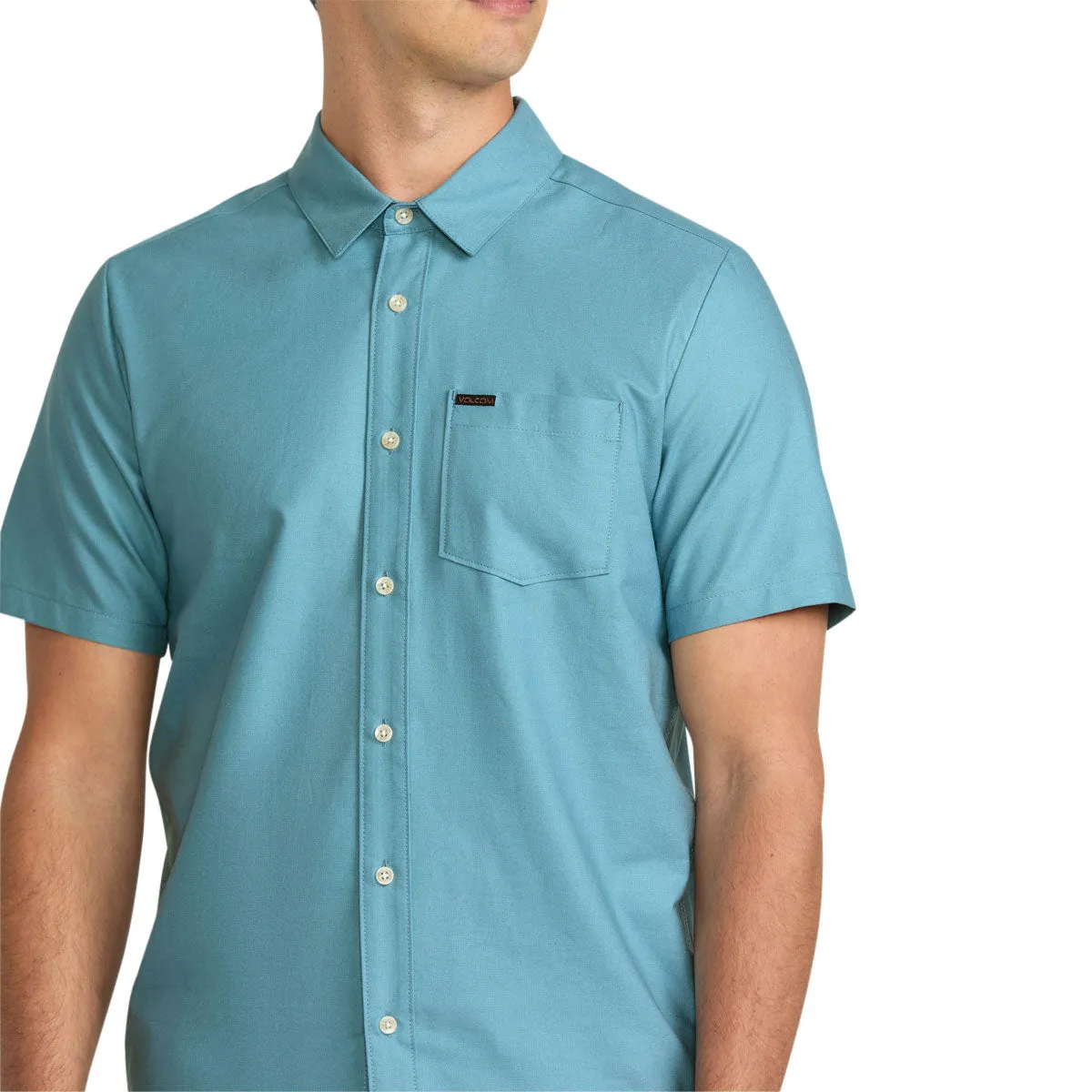 Volcom Veeco Oxford Shirt - Used Blue Mature appeal Functional Fashion