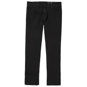 Stretch Support Fit Hip Friendly Pockets Volcom Vorta Denim Jeans - Black Out