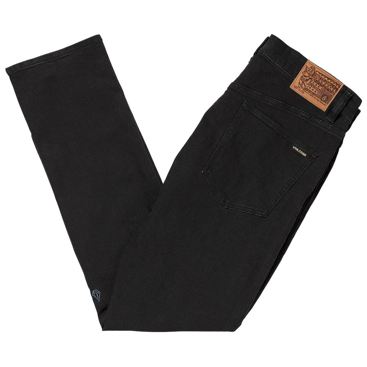 Volcom Vorta Denim Jeans - Black Out Chic Style