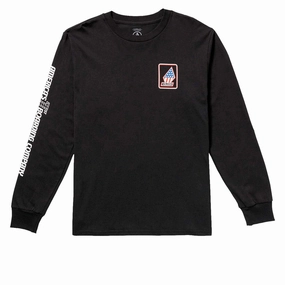 Classic Trend Look Volcom 1st Boarding Co Long Sleeve T-Shirt - Black