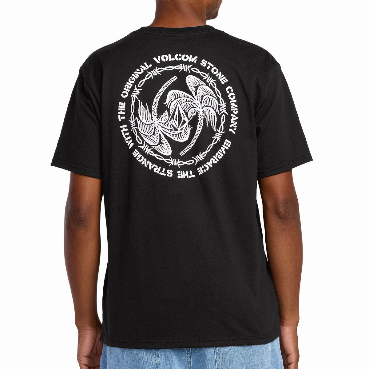LongLastingColor Vintage Look Volcom Almeida T-Shirt - Black