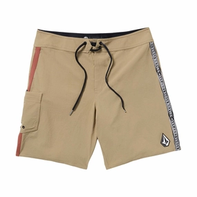 Fashion Comfort Wear Volcom Command Mod 18 Boardshorts - Khaki