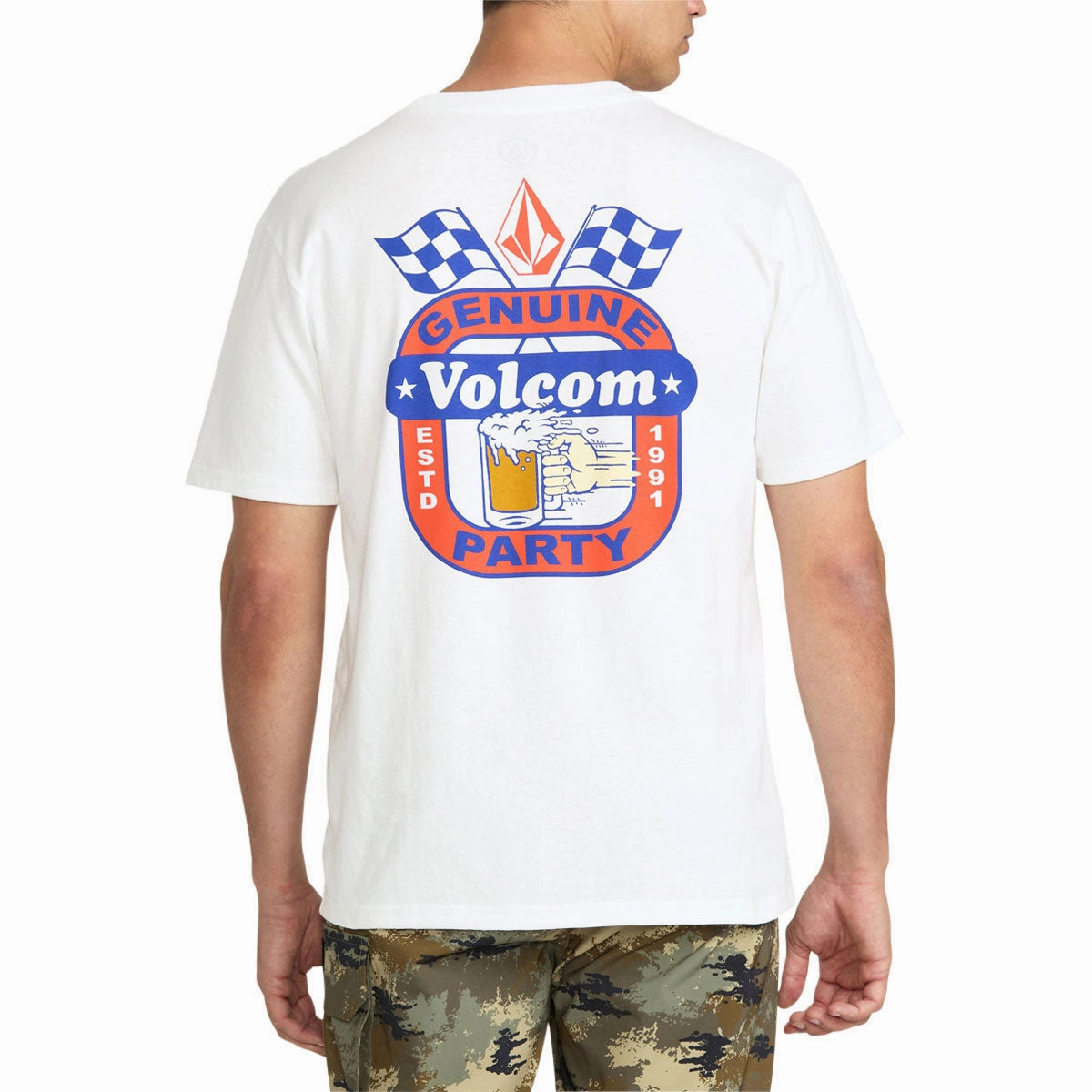 Volcom Fifth Gear T-Shirt - White Casual Choice Wear