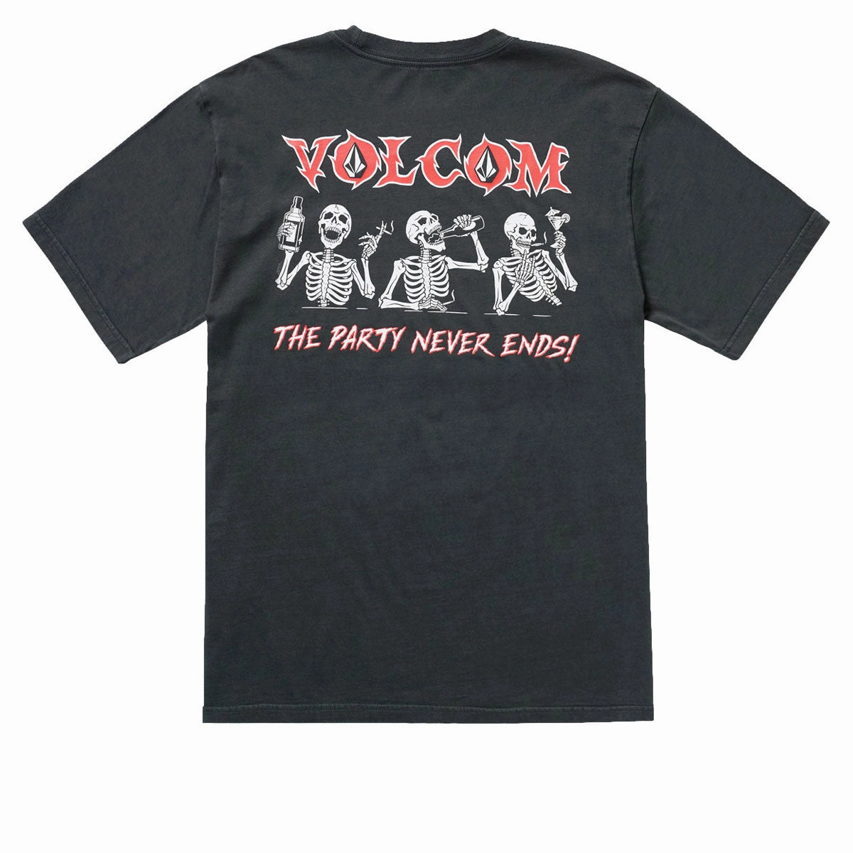 Urban Style Trend High-End Quality Volcom Never Ends T-Shirt - Stealth