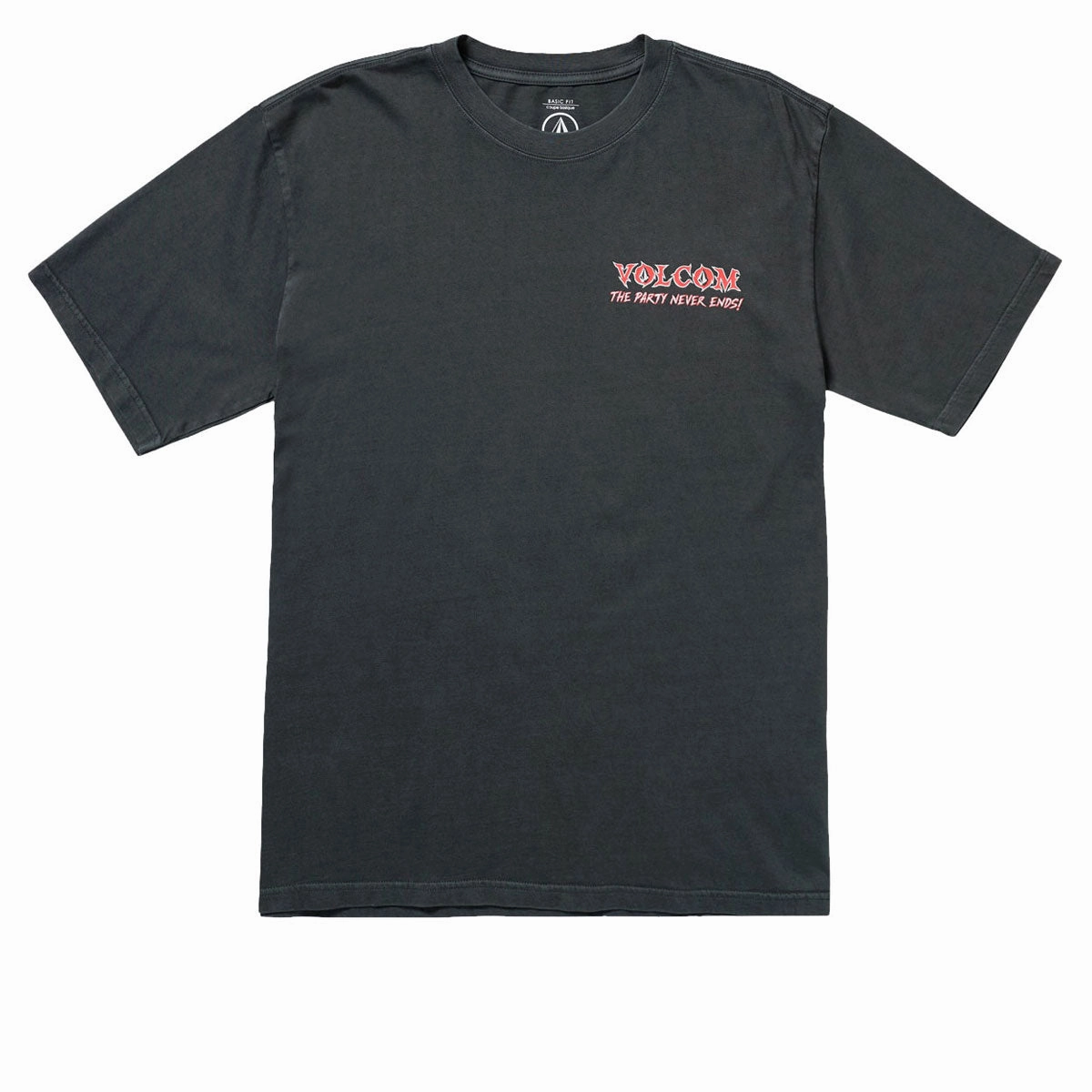 Volcom Never Ends T-Shirt - Stealth Wrinkle Free Fabric VintageWash