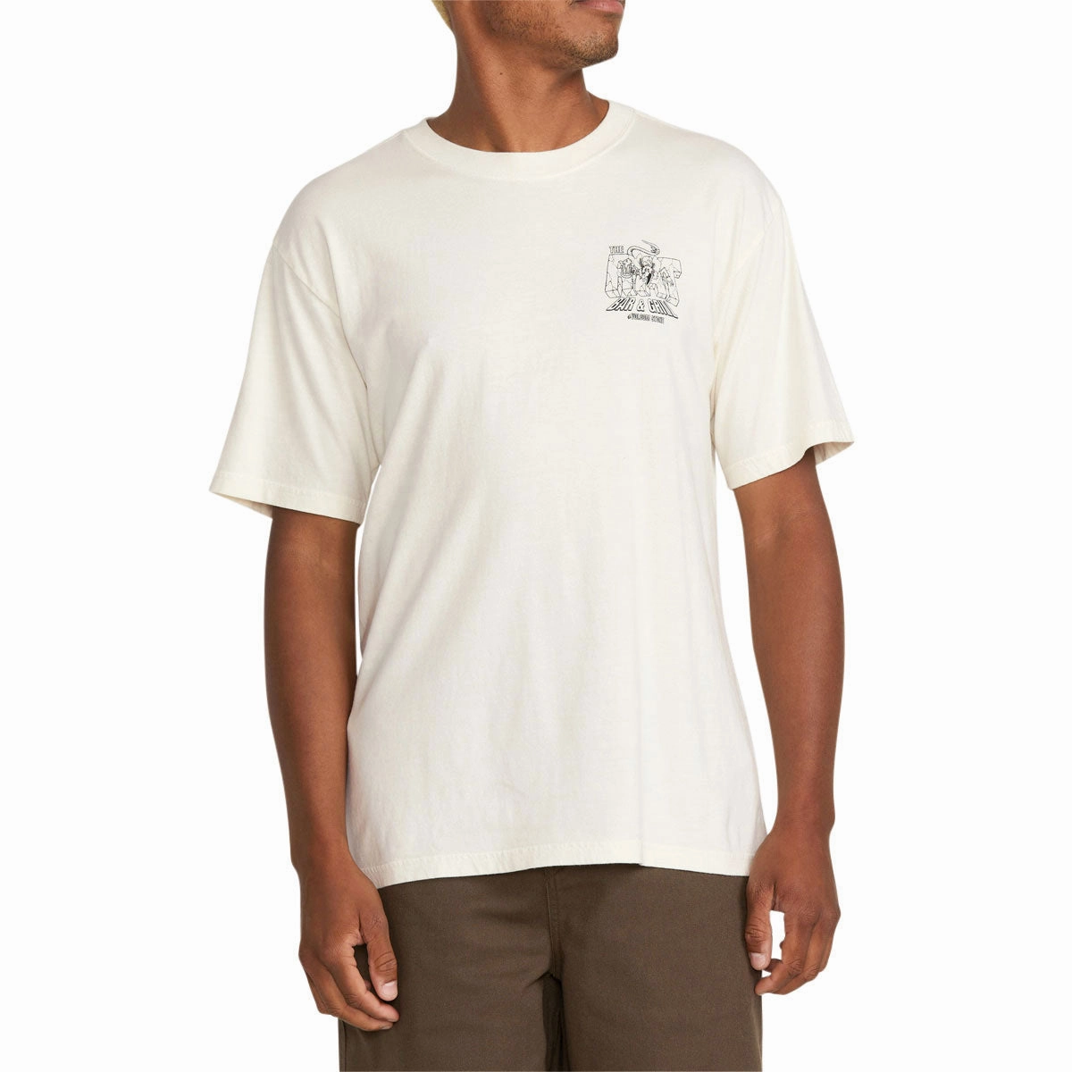 Volcom Rat Bar T-Shirt - Off White Holiday Wear Classic Layering