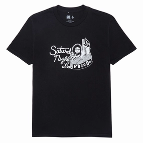 Volcom SNL50 More Cowbell T-Shirt - Black Printed uniqueness Fuzz Free Surface