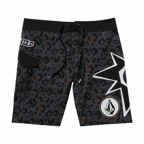 Volcom St4r G4zer Mod 20 Boardshorts - Asphalt Black NonIrritatingStitching