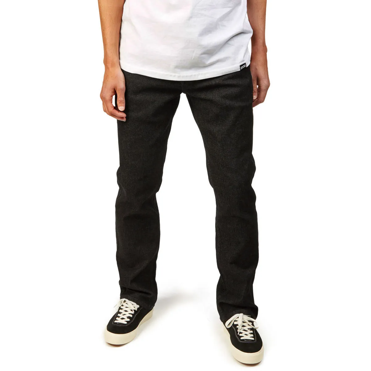 Compression Fit Sport Performance Design CCS Slim Stretch Denim Jeans - 12oz Black