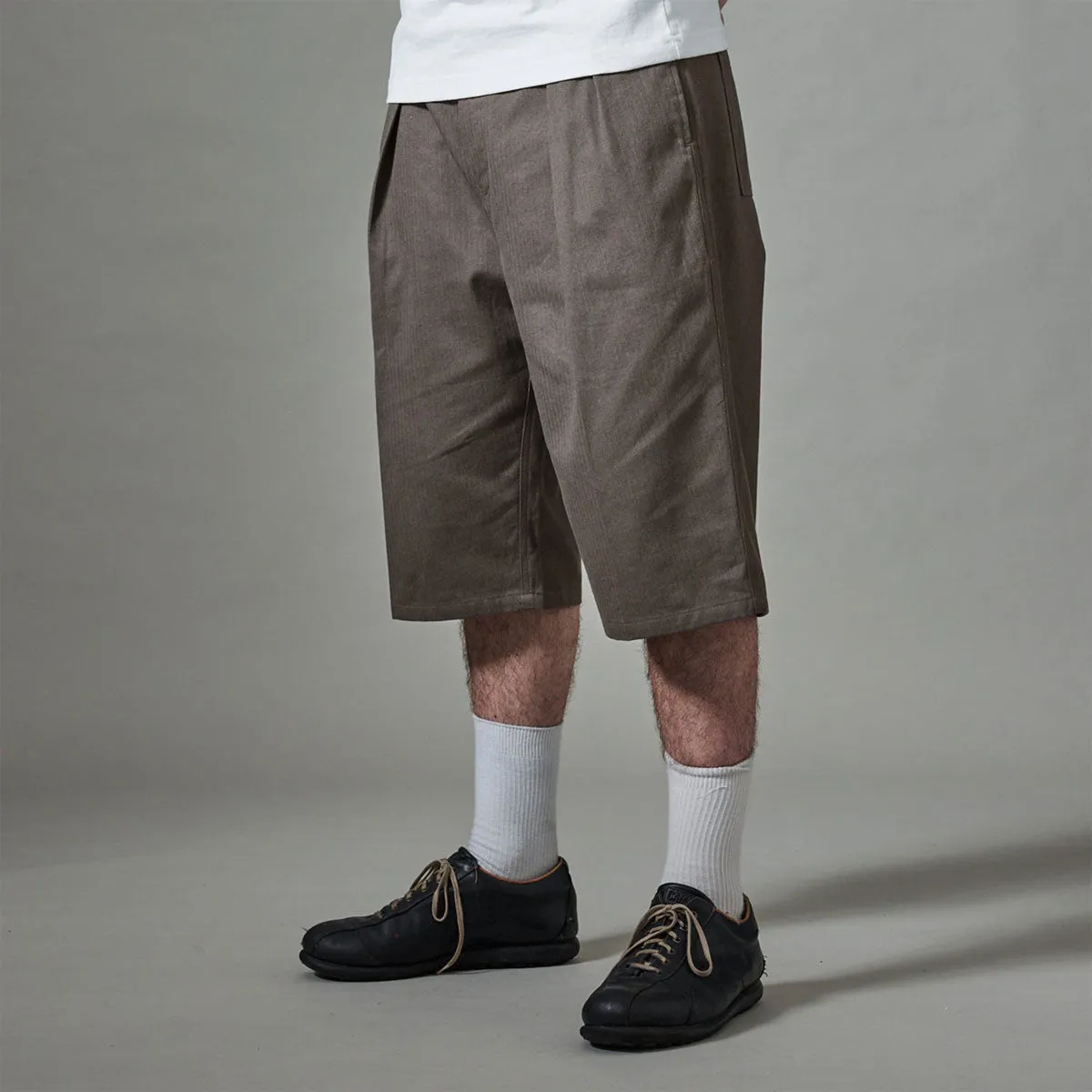 Fashion Forward Passport Herringbone Leagues Club Shorts - Dusty Brown