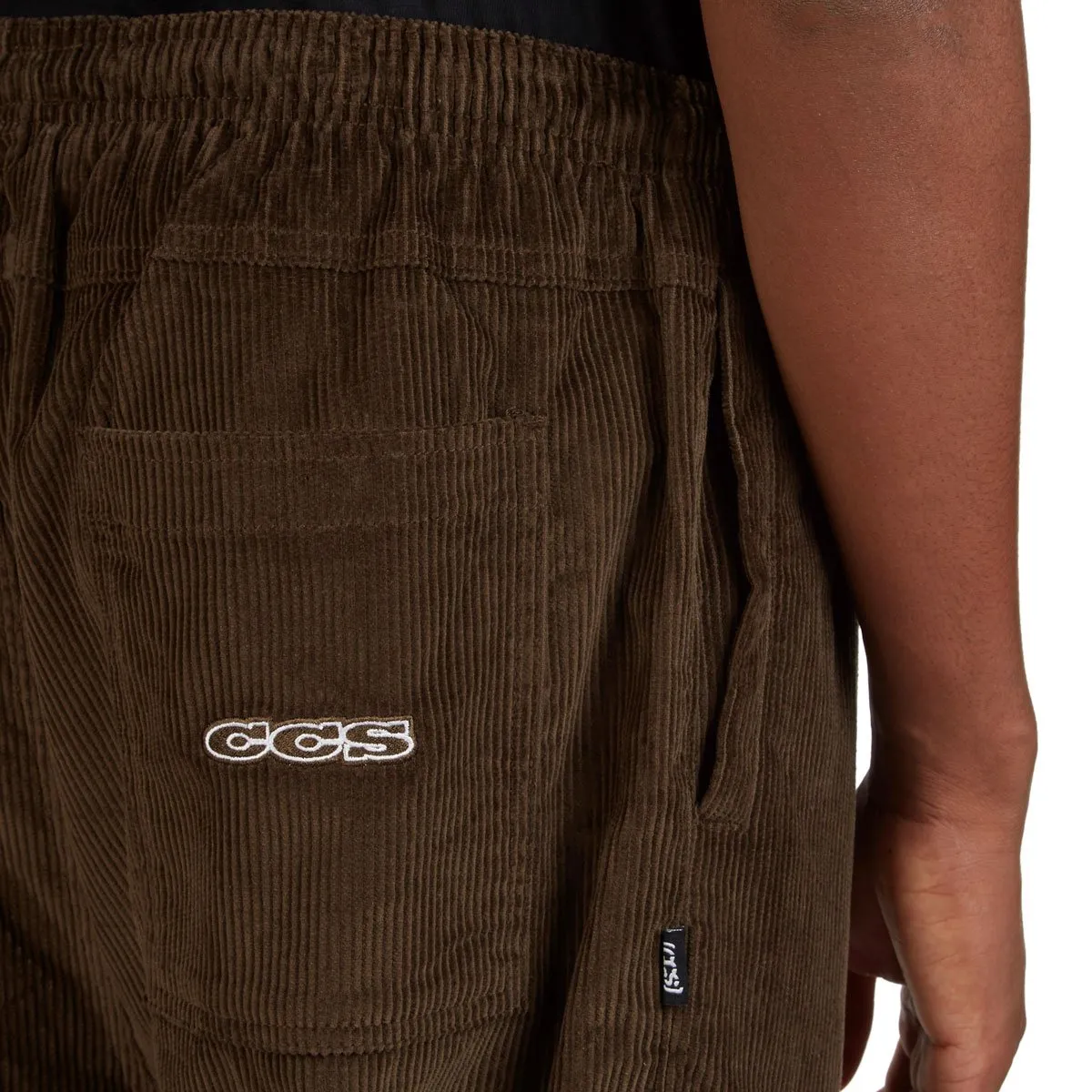 Trendy Style Cozy Lining CCS Easy Corduroy Pants - Brown