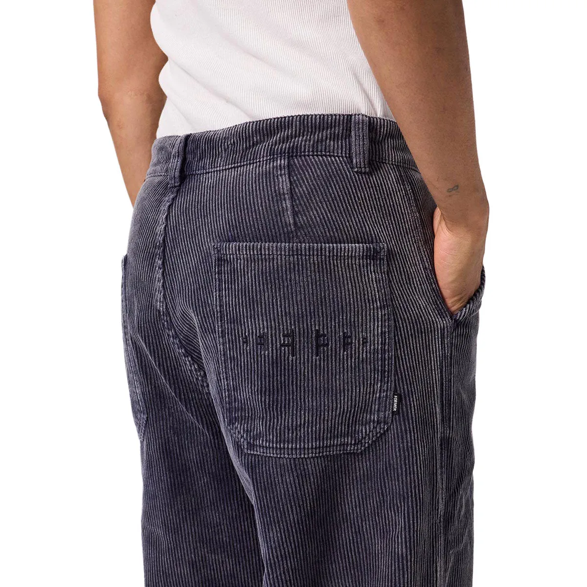 Former Reynolds Acid Cord Pants - Navy Feminine Fit Windproof Membrane