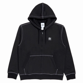 Adidas Essentials Full Zip Hoodie - Black Workwear Inspired