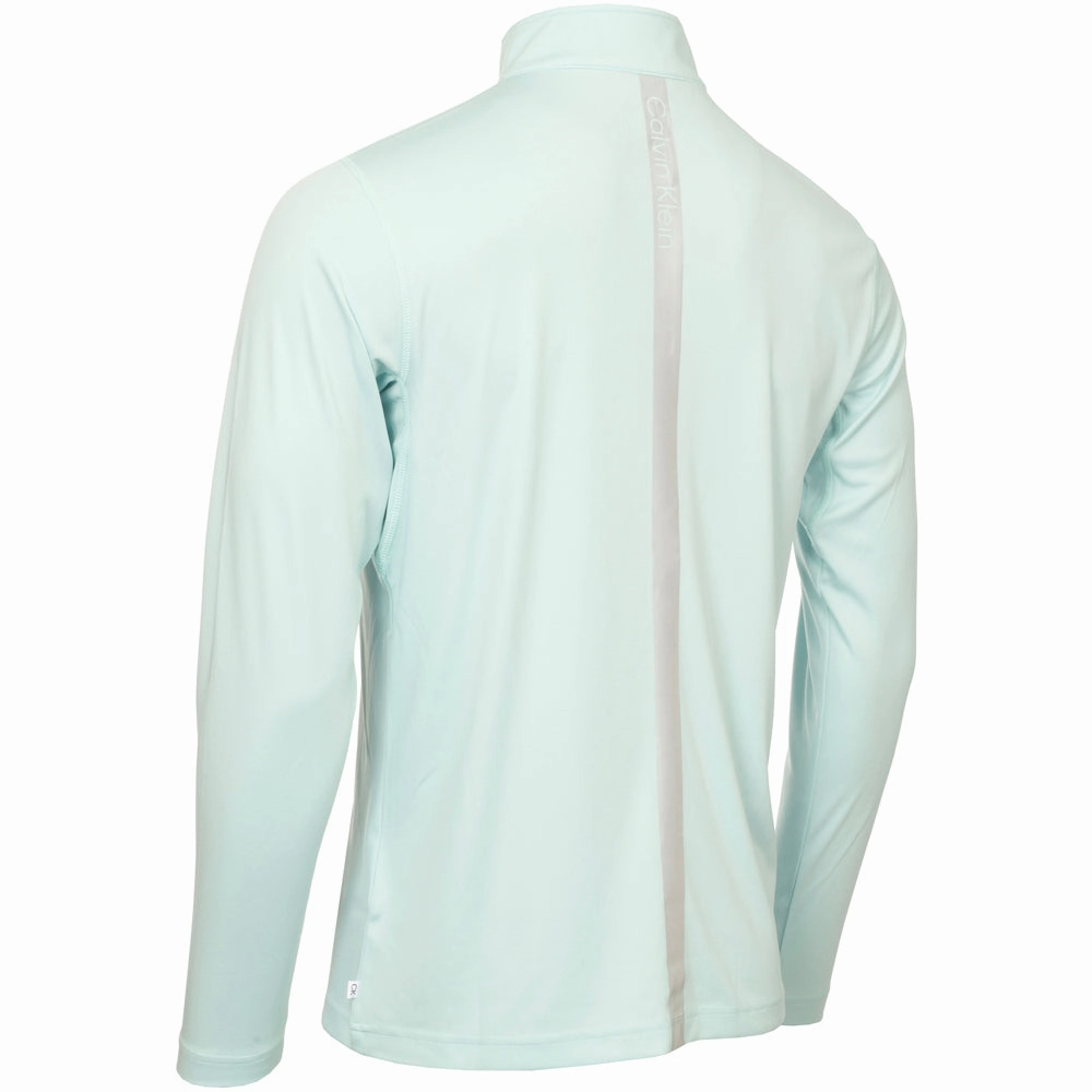 goes with leggings Modern Sporty Calvin Klein Westgate 1/2 Zip Pullover - Aqua