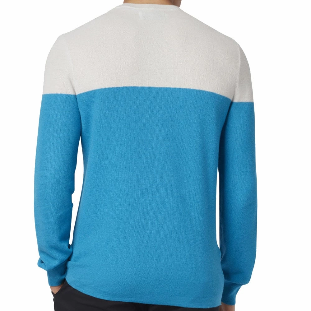 Brunch Outfit Machine washable Original Penguin Colour Block Sweater - Pearl Blue
