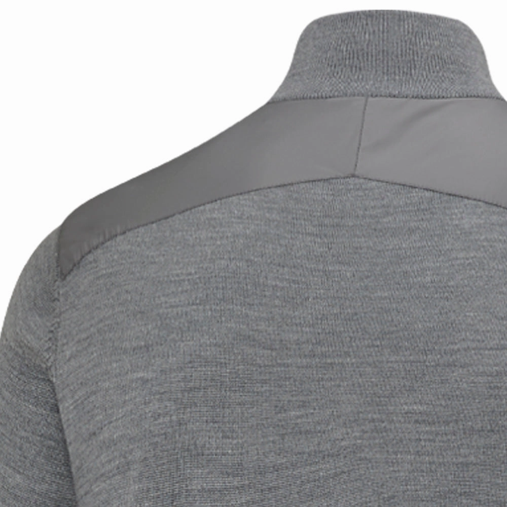 Casual Hoodie Coffee Shop Ping Connell 1/4 Zip Pullover - French Grey Marl