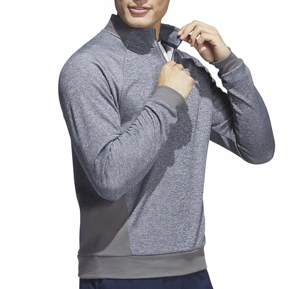 adidas DWR 1/4 Zip Pullover - Collegiate Navy/White/Grey Four product luxury factor
