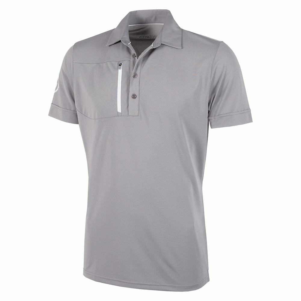 Galvin Green Morton Polo Shirt - Sharkskin/White Casual Choice Wear