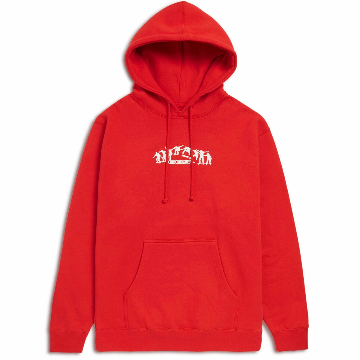 Girly style Chipmunk like CCS Kickflip Logo Pullover Hoodie - Red/White