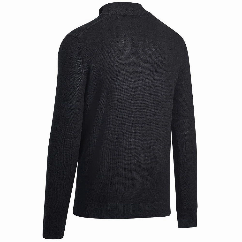 Callaway 1/4 Zip Blended Merino Pullover - Black Ink Comfort Wear