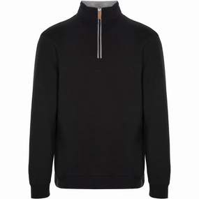 Comfortable Layer Brand Identity ProQuip Mistral 1/4 Zip Sweater - Black