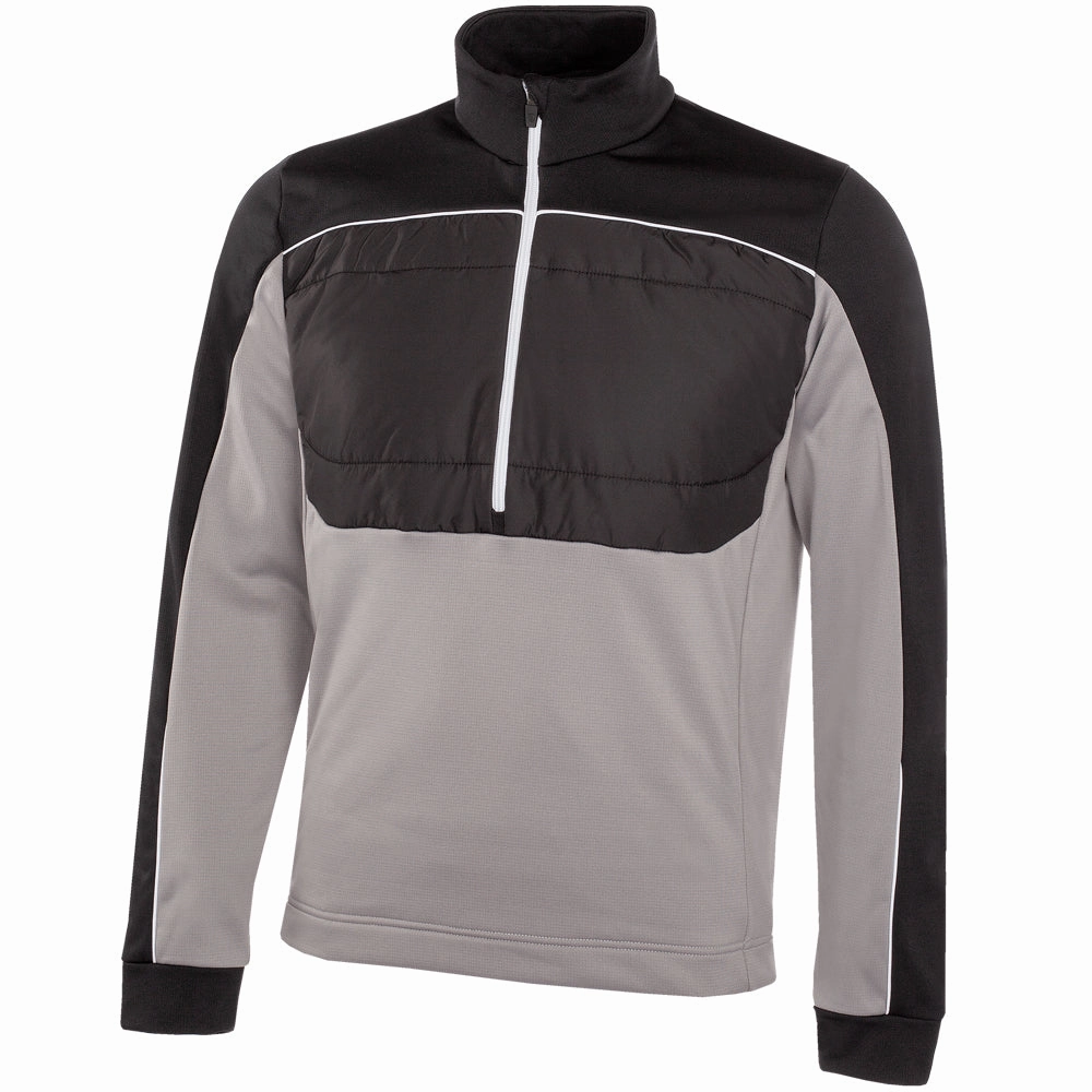 product review Galvin Green Douglas 1/4 Zip Pullover - Sharkskin/Black