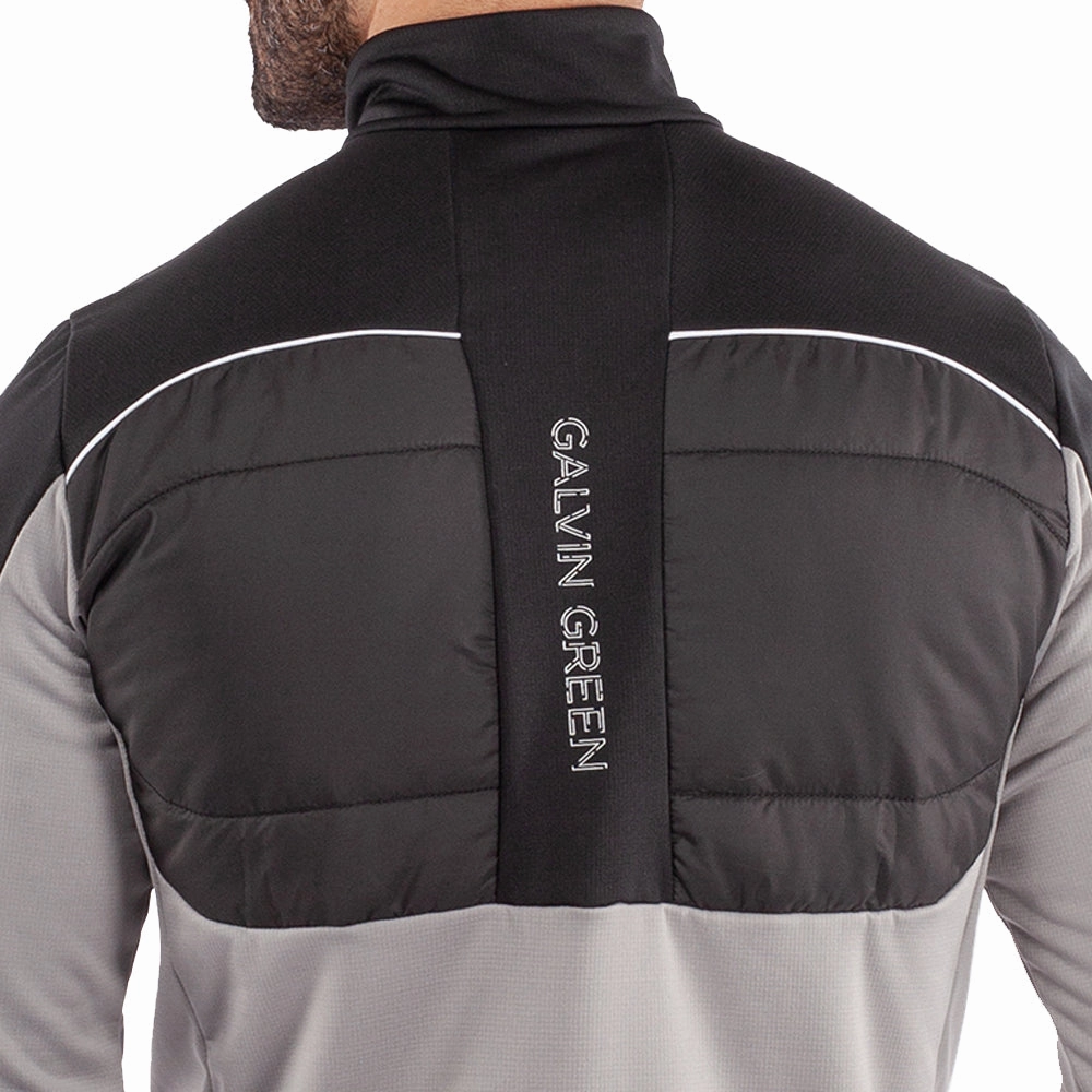Convenient Galvin Green Douglas 1/4 Zip Pullover - Sharkskin/Black