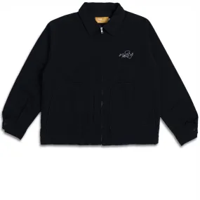 Modern Travel Look MultiPocketLayout Frog Work Jacket - Black