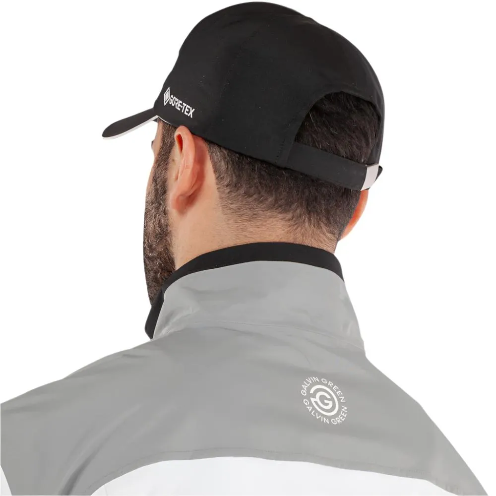 Galvin Green Anton Waterproof DRYVR Jacket - White/Sharkskin Temperature Regulating Fabric MultiPocket Configuration