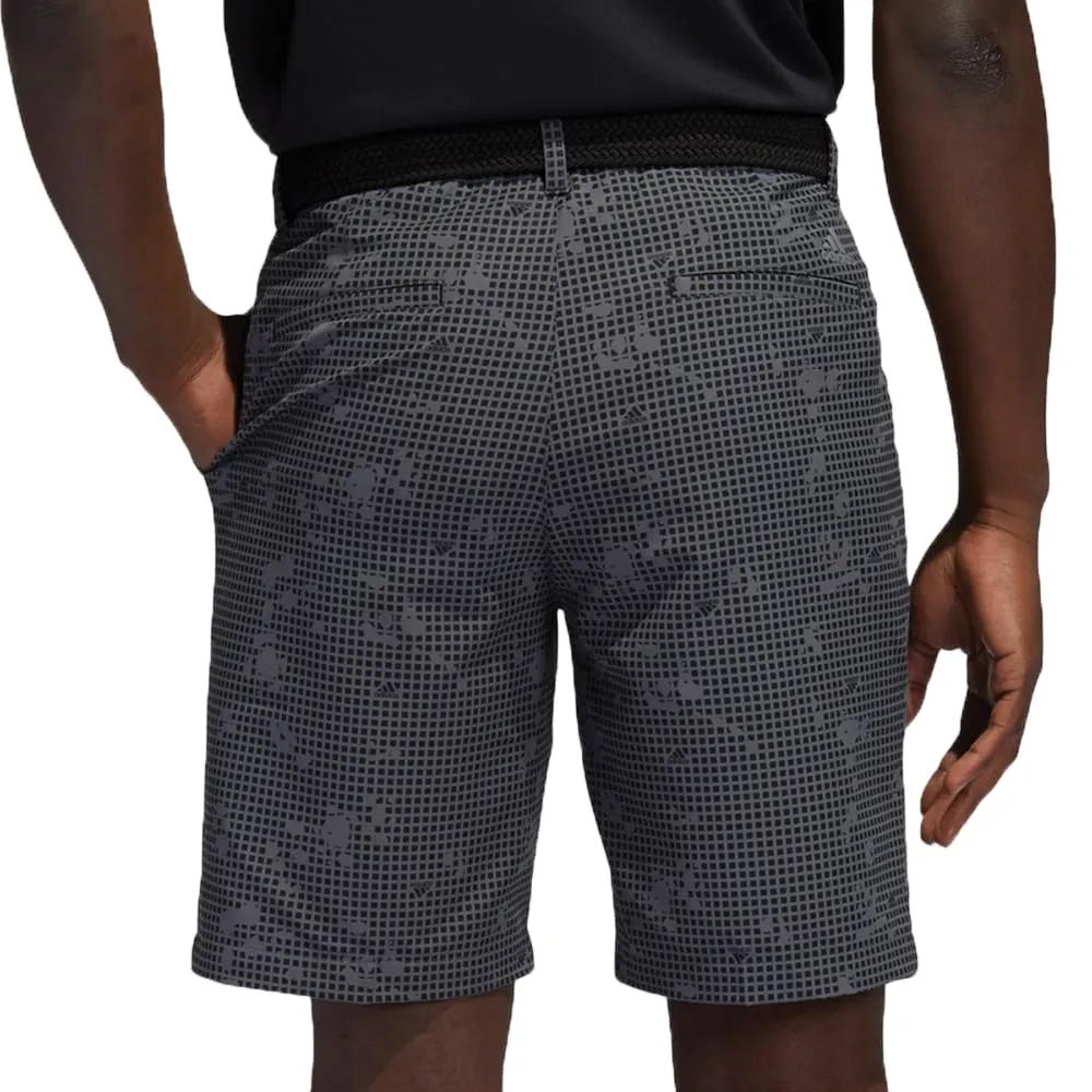 Secure Pocket Zippers Reflective Trim Detail adidas Ultimate365 Print 8.5" Shorts - Black
