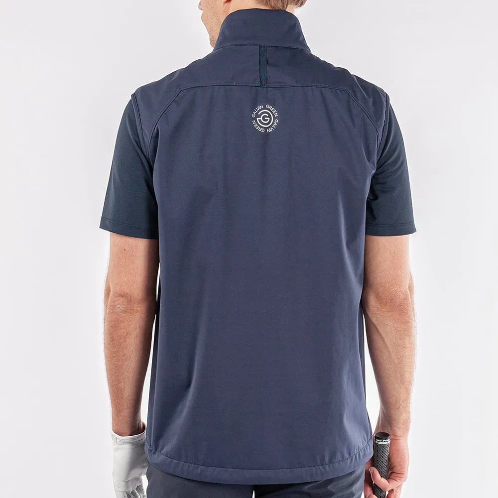 Galvin Green Lathan Interface-1 Wind Vest - Cool Grey/Navy non standard Contoured Back Panel