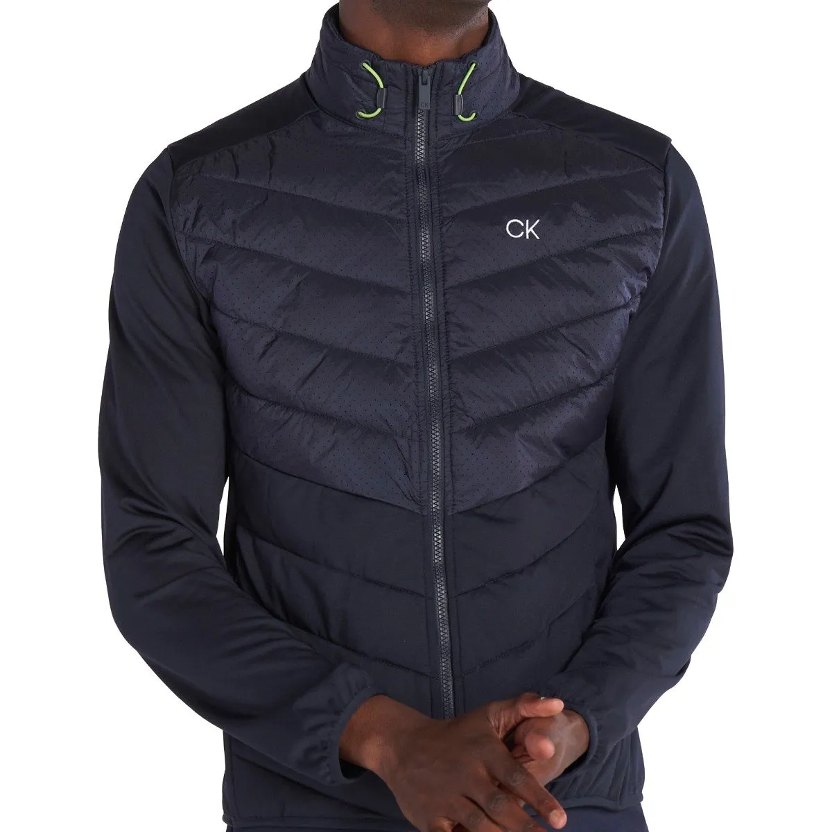 Tailored Cut Style Calvin Klein 17 Mile Drive Hybrid Jacket - Navy