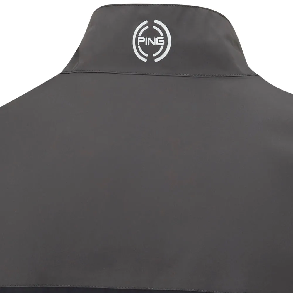 Ping AquaDrive Waterproof 1/2 Zip Jacket - Black/Asphalt Stylish Comfort