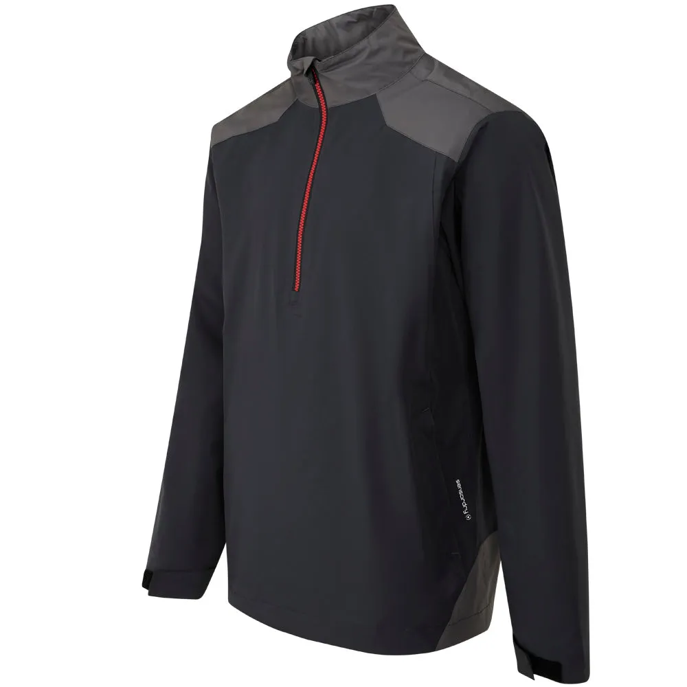 UV Protection Ping AquaDrive Waterproof 1/2 Zip Jacket - Black/Asphalt