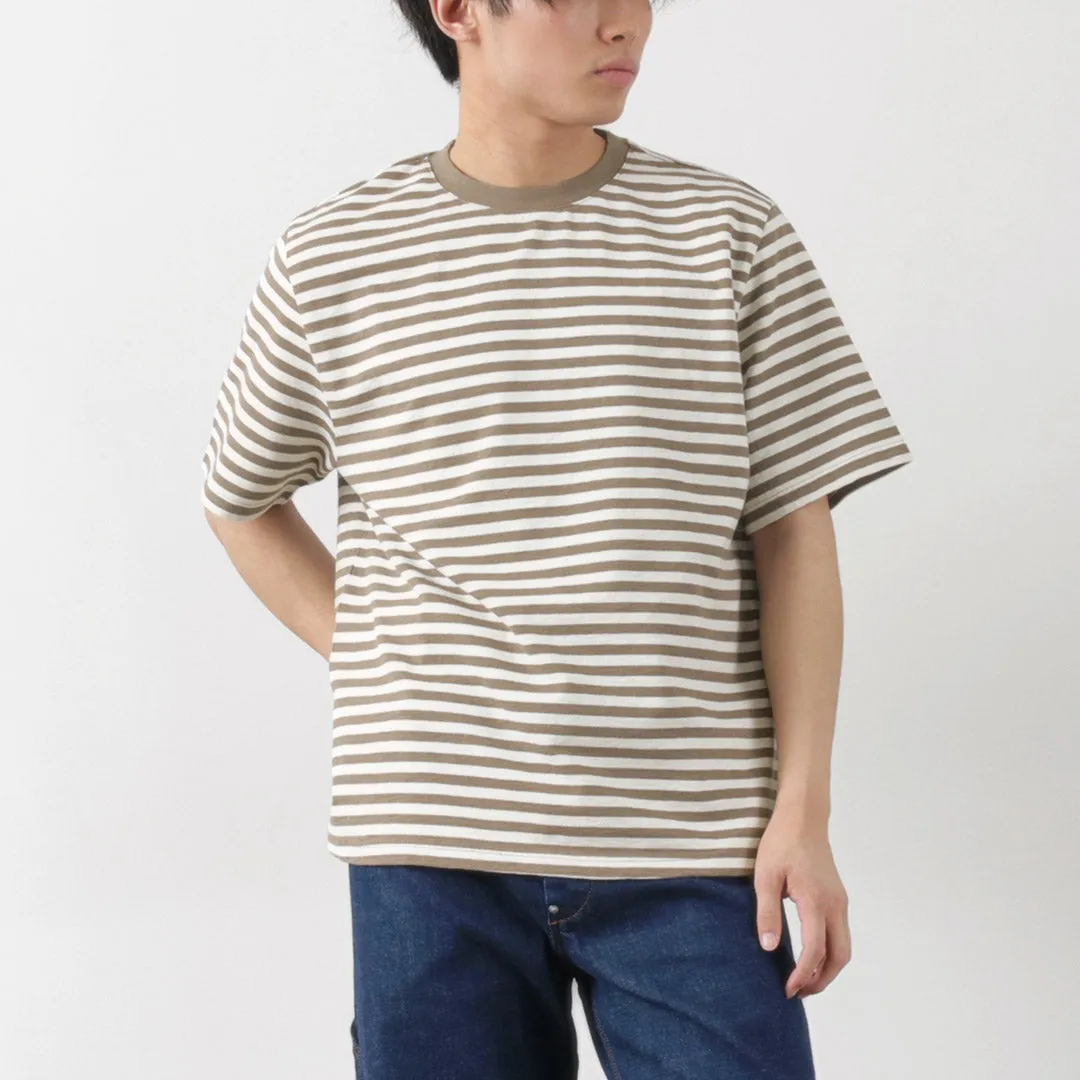 WAX LONDON / Dean Short Sleeve Striped T-Shirt Jolt Stripe Active Comfort Style Oeko Tex Certified