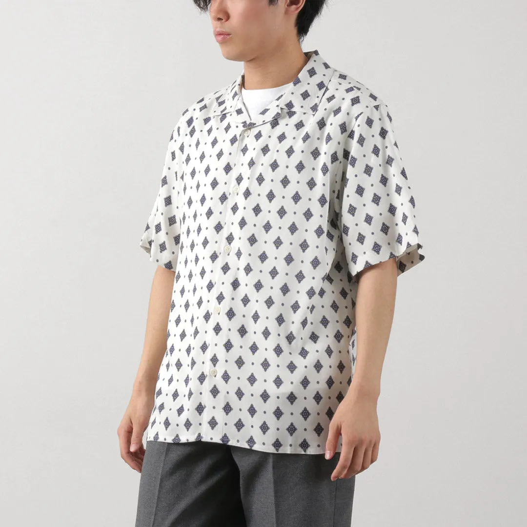Dinner Date WAX LONDON / Didcot Short Sleeve Shirt Ditsy Tile