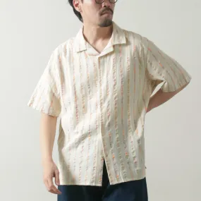 tailored look Everyday Essential WAX LONDON / Didcot Short Sleeve Shirt Multi Loom Stripe