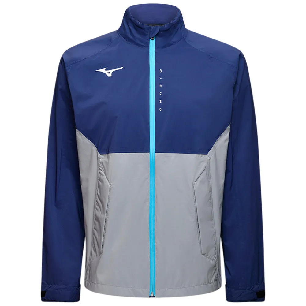 Articulated Sleeves AbrasionResistant Surface Mizuno 20K Waterproof Jacket - Navy