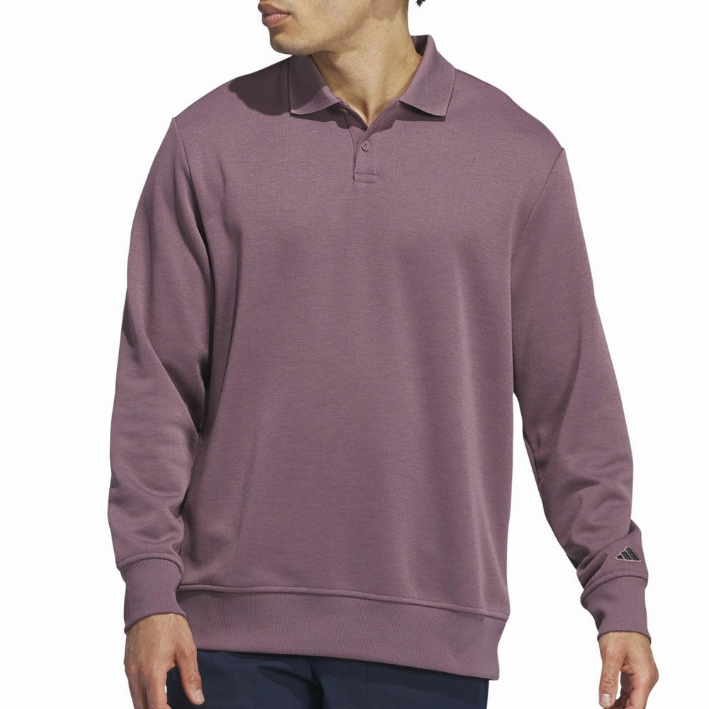 adidas Go-To Long Sleeve Polo Shirt - Shadow Fig Stylish Fit