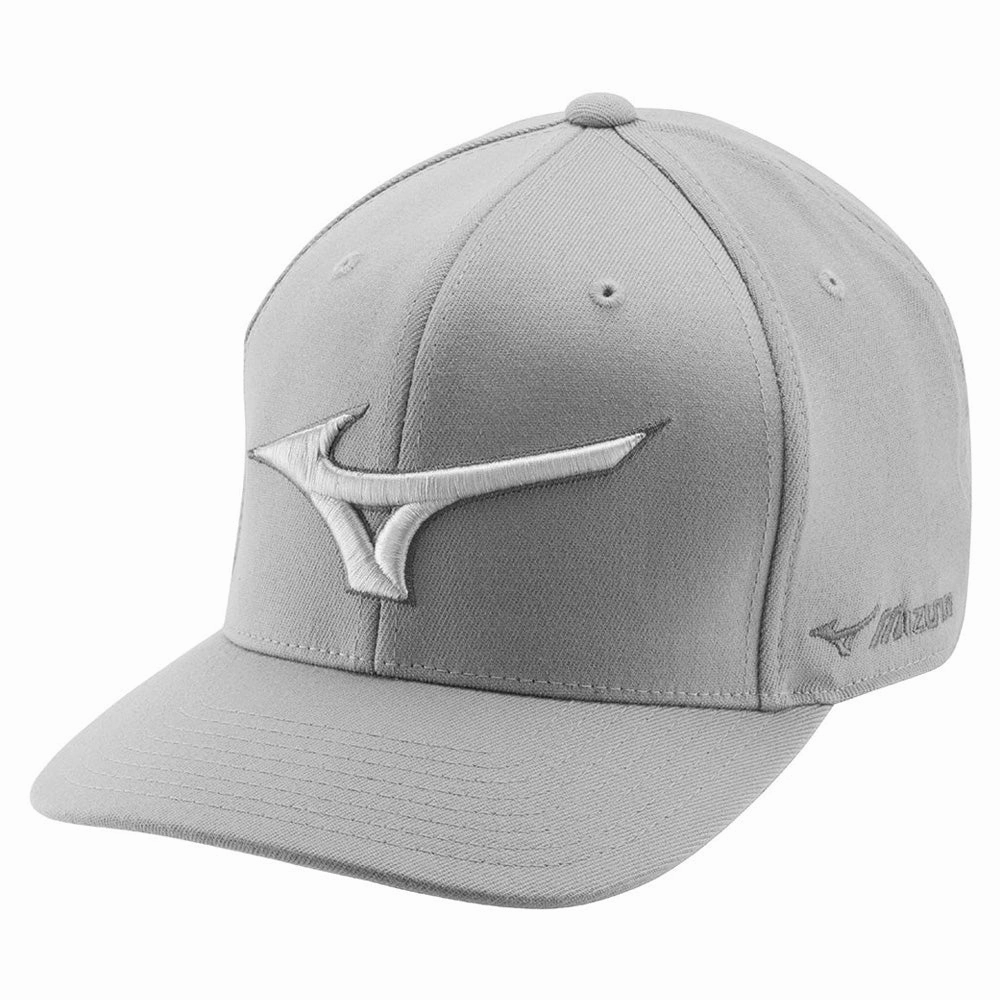 Mizuno Diamond Snapback Cap - Grey/Red Polished Piece Everyday Style