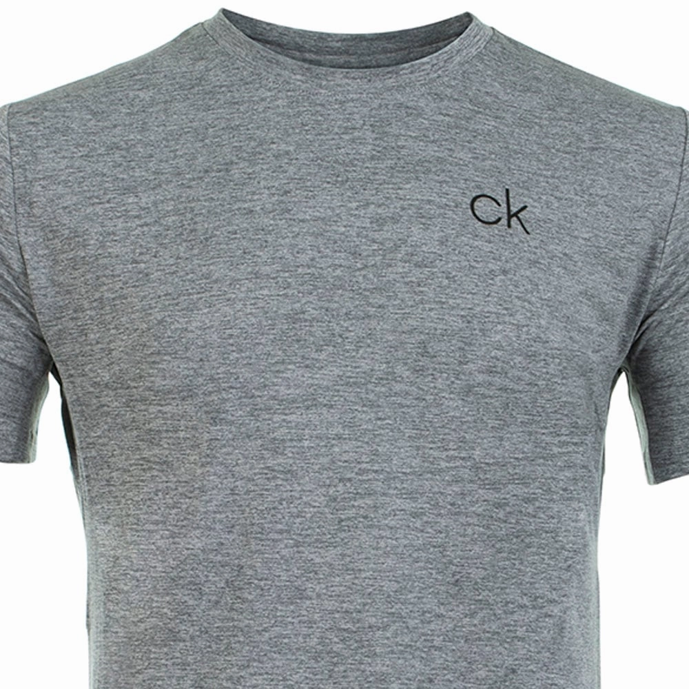 Calvin Klein Newport T-Shirt - Silver Basic Comfort Casual layering piece