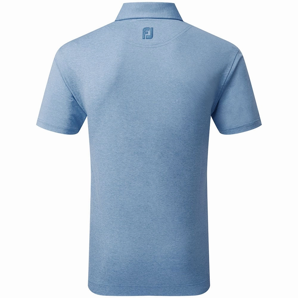 Trendy Comfort Fit FootJoy Heather Self Collar Polo Shirt - Cobalt