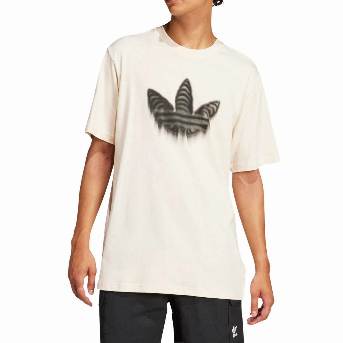 Sustainable Packaging Effortless Layer Adidas Skeleton Trefoil T-Shirt - Wonder White