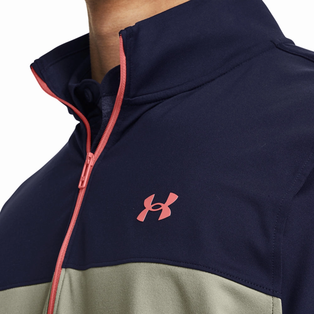Under Armour Storm Midlayer 1/2 Zip Pullover - Grove Green/Midnight Navy Linen City Style