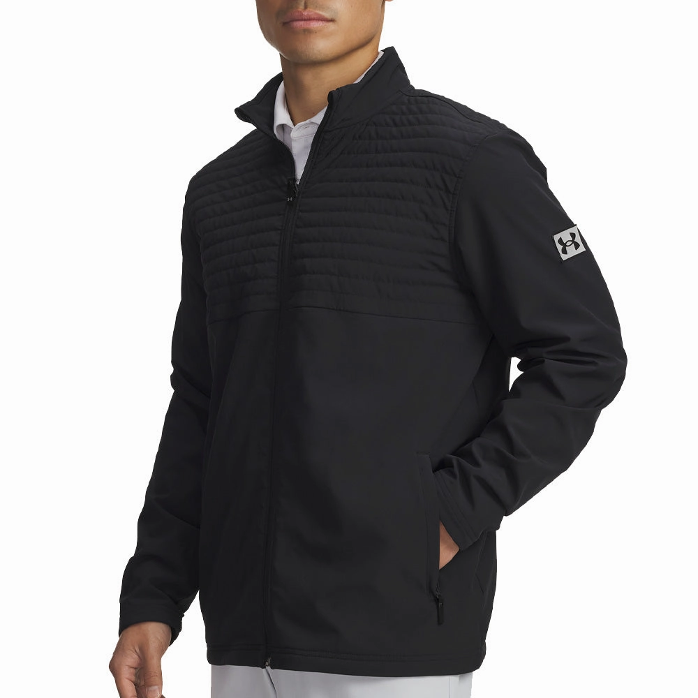 Under Armour Drive Pro Full Zip Pullover - Black/Black goes with sandals Street Staple